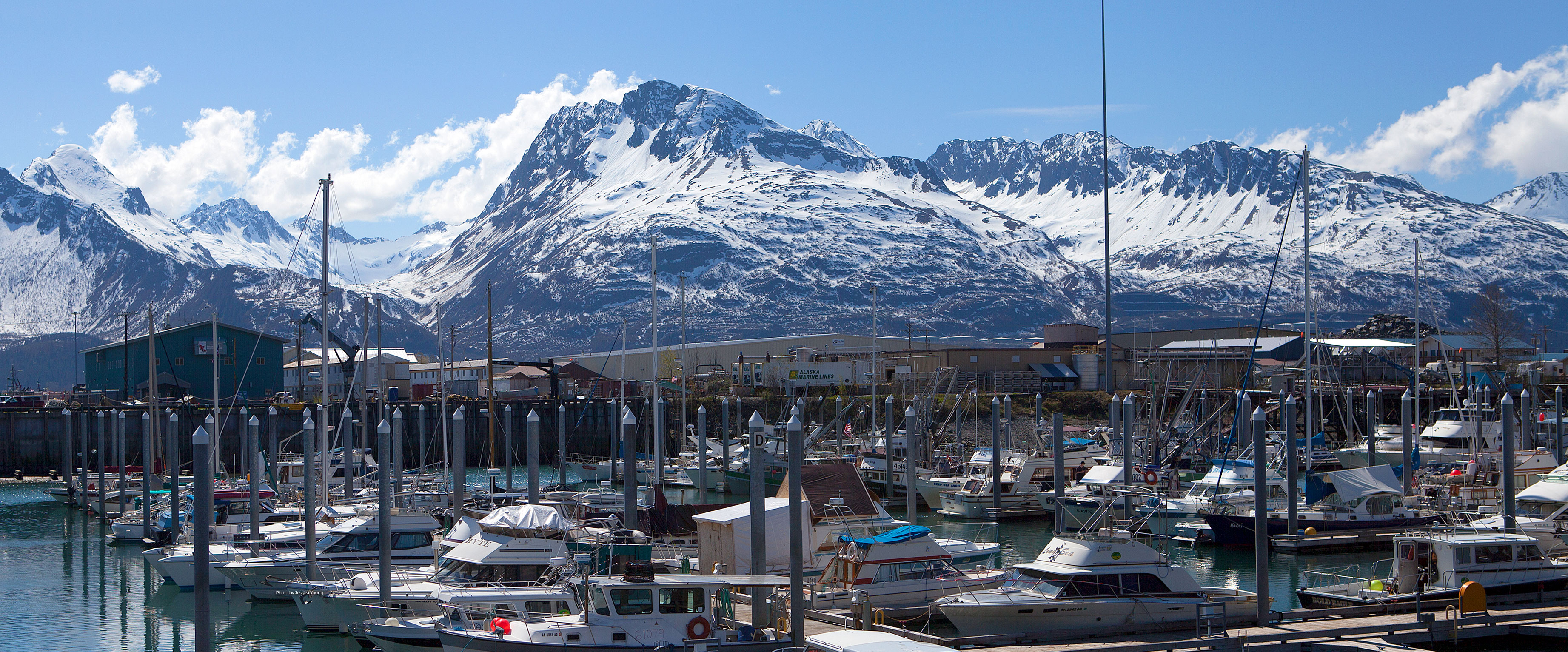 Prince William Sound College (PWSC) student driving a boat in Valdez, Alaska